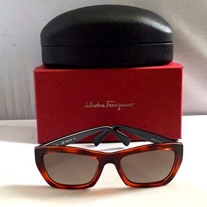 SALVATORE FERRAGAMO CAT EYE LADIES SUNGLASSES….